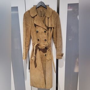 1970s suede trench